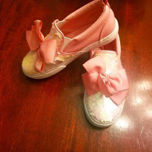 Jojo Siwa | Flippy Sequin | Pink Bow | Slip-on sshoes | Girls | Size 2